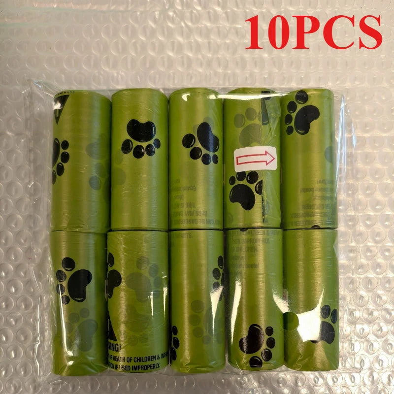 210 Pet Feces Bags Leak Proof Paw Print