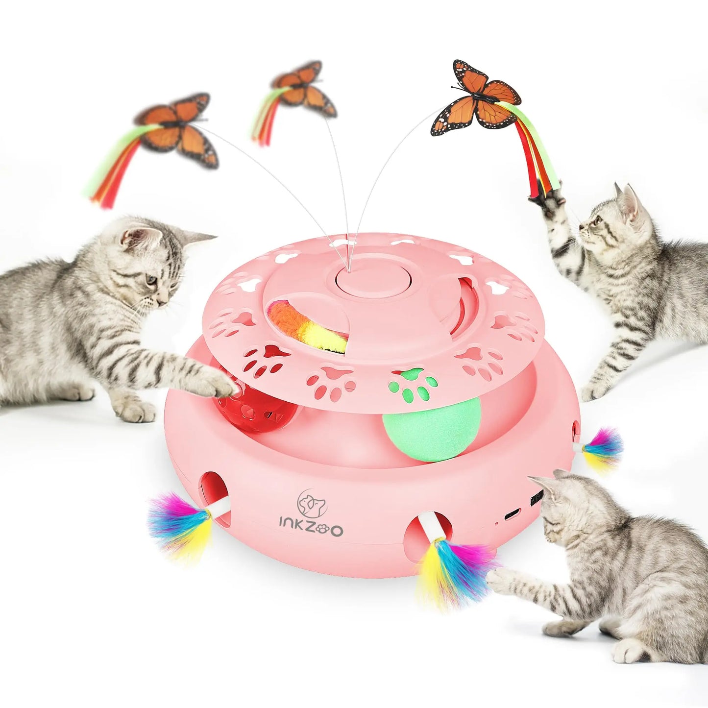 INKZOO Interactive Cat Toy - Whack-A-Mole