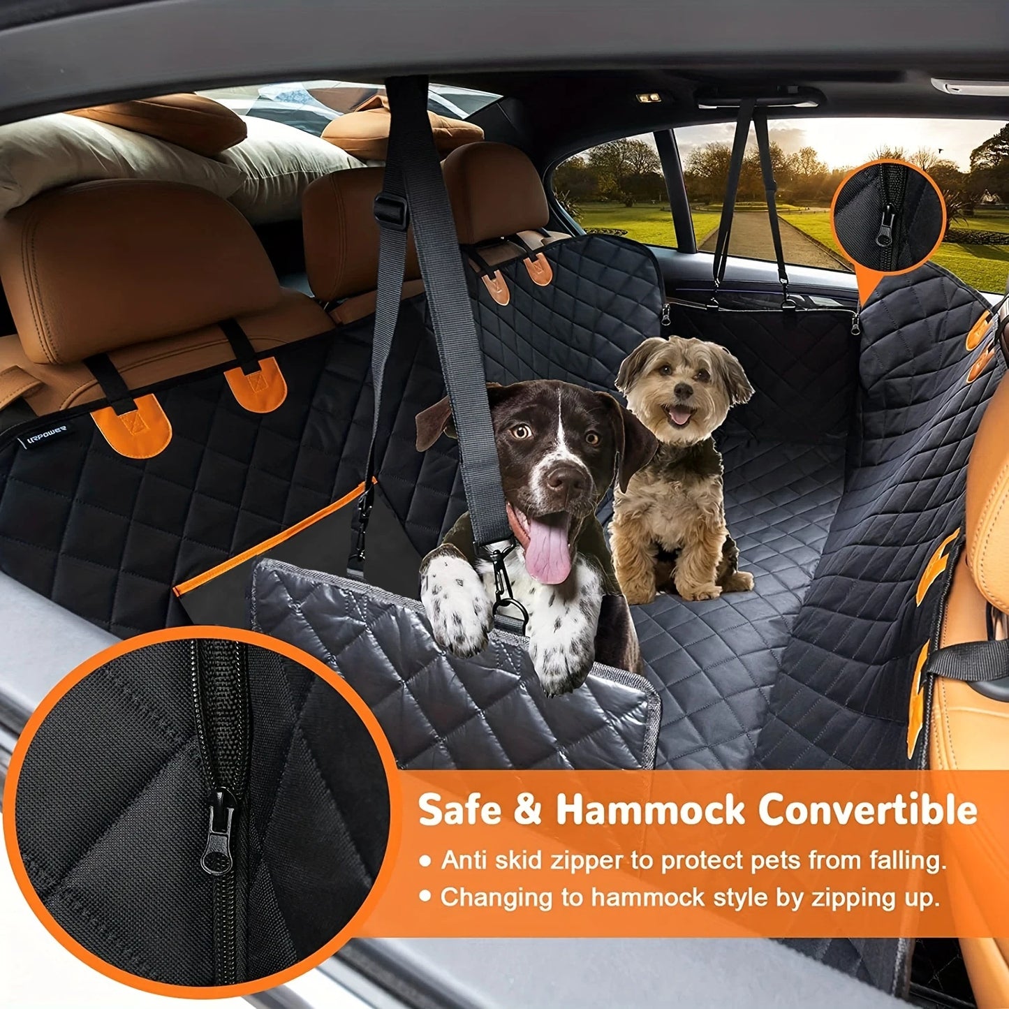 Dog Car Seat Cover Hammock 600D