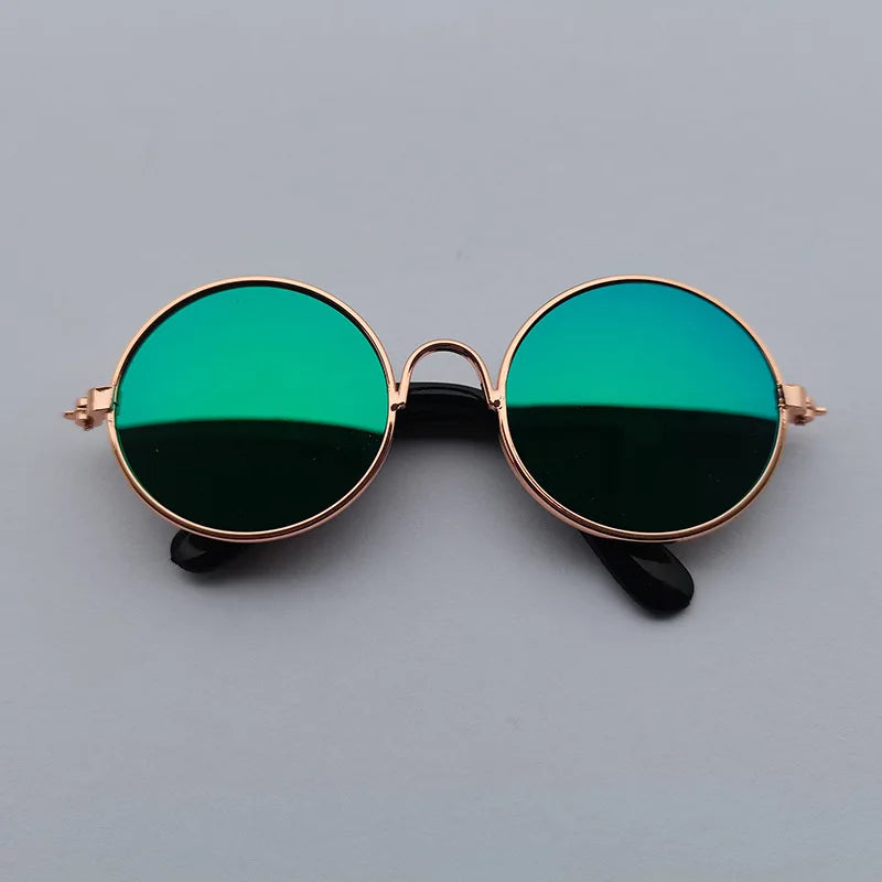 VZZ Vintage Round Cat Sunglasses for Small Pets