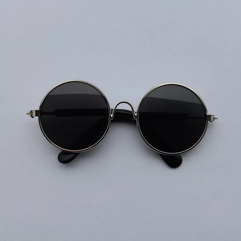 VZZ Vintage Round Cat Sunglasses for Small Pets