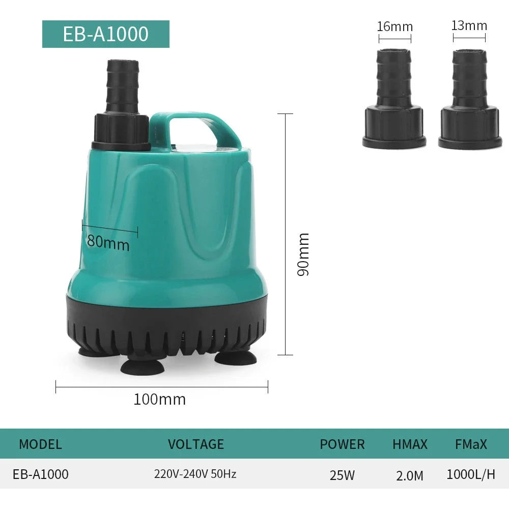 5-90W Submersible Aquarium Pump