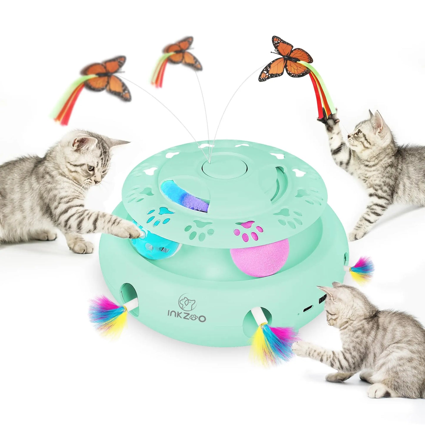 INKZOO Interactive Cat Toy - Whack-A-Mole
