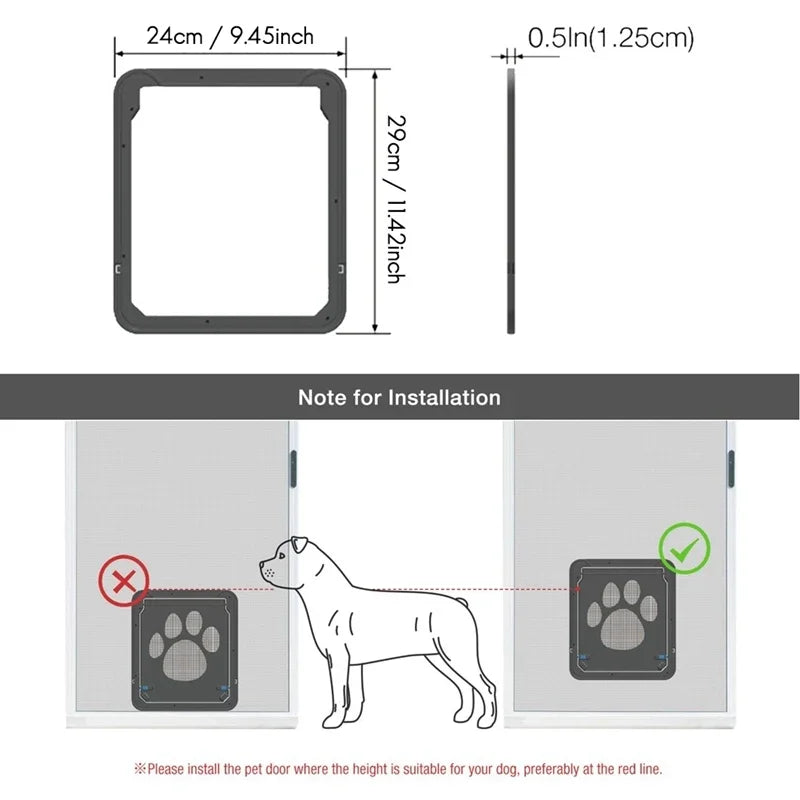Pet Door for Cats and Dogs
