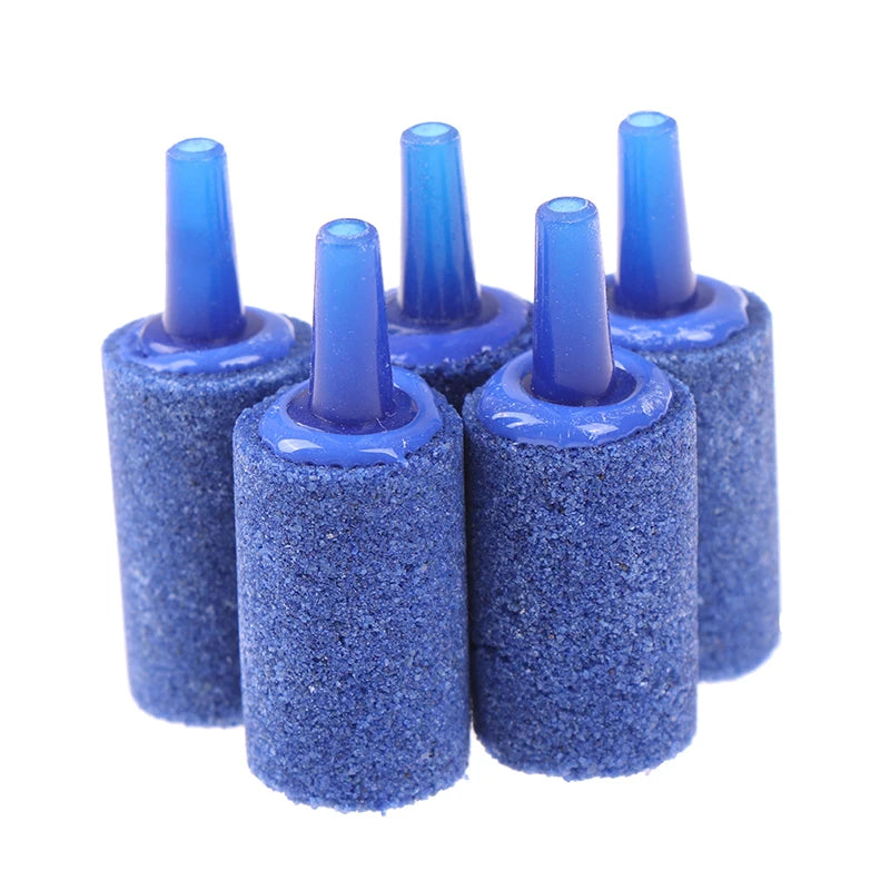HELTC 5/10Pcs Aquarium Cylinder Air Stone Bubbles