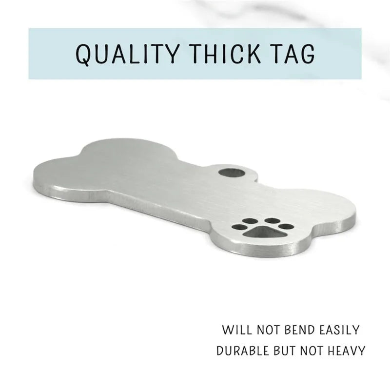 Stainless Steel Personalized Dog ID Tag