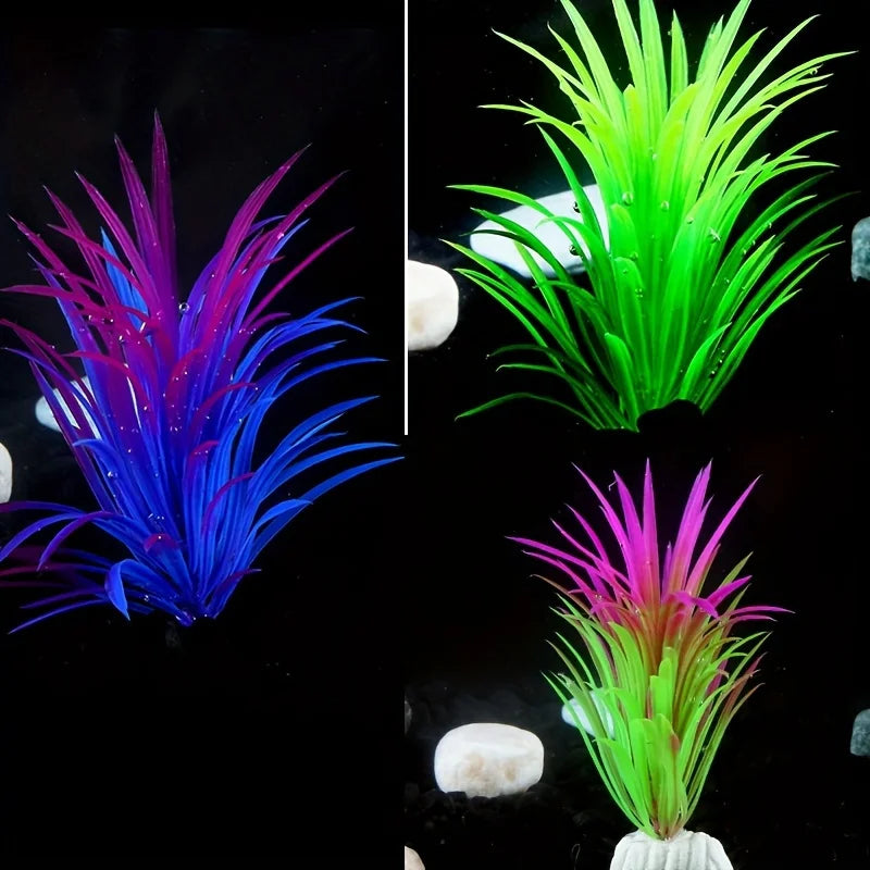 Vibrant Artificial Aquarium Plant - 10pcs/1pc