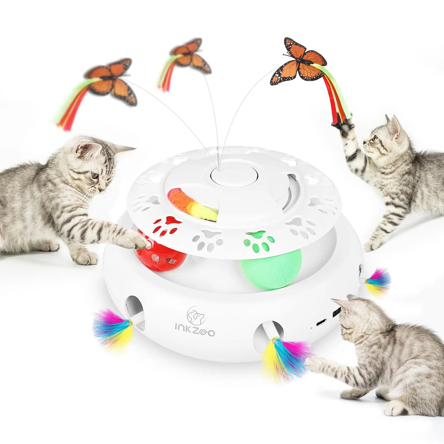 INKZOO Interactive Cat Toy - Whack-A-Mole