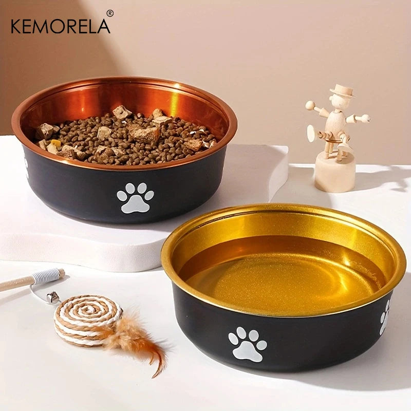 KEMORELA Anti-Slip Stainless Steel Dog Bowls