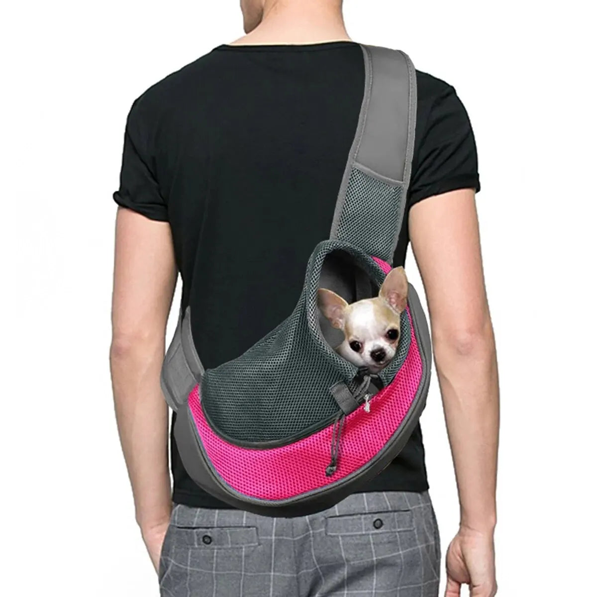 Breathable Mesh Pet Backpack for Small Breeds