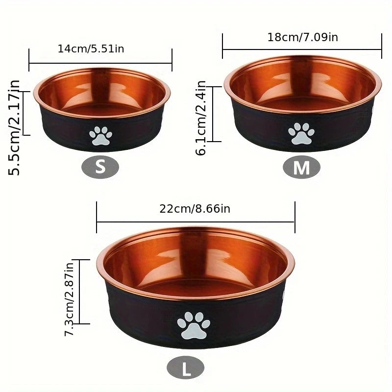 KEMORELA Anti-Slip Stainless Steel Dog Bowls