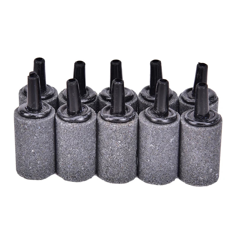 HELTC 5/10Pcs Aquarium Cylinder Air Stone Bubbles