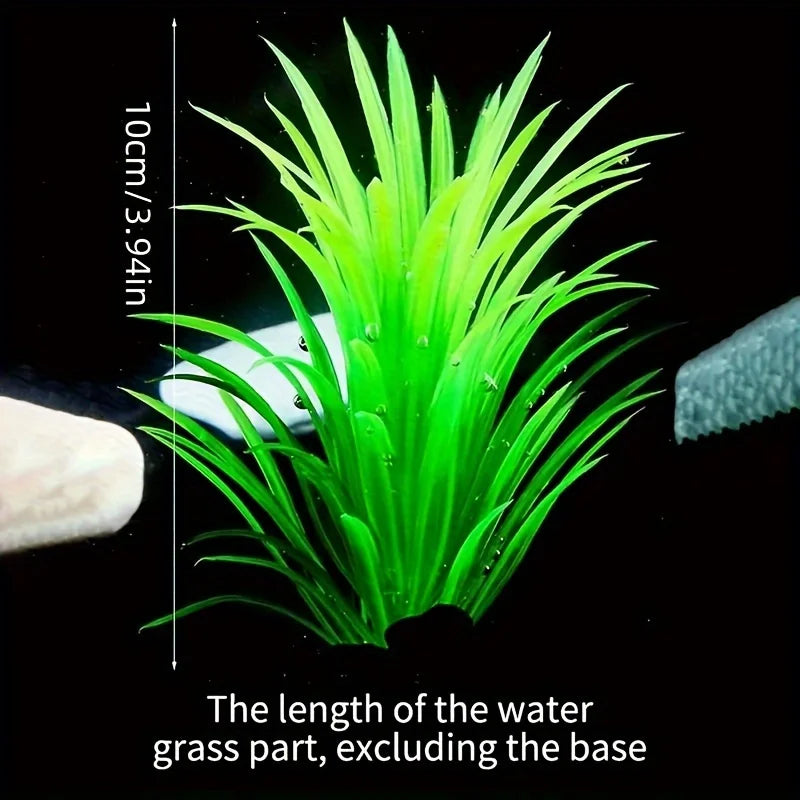 Vibrant Artificial Aquarium Plant - 10pcs/1pc