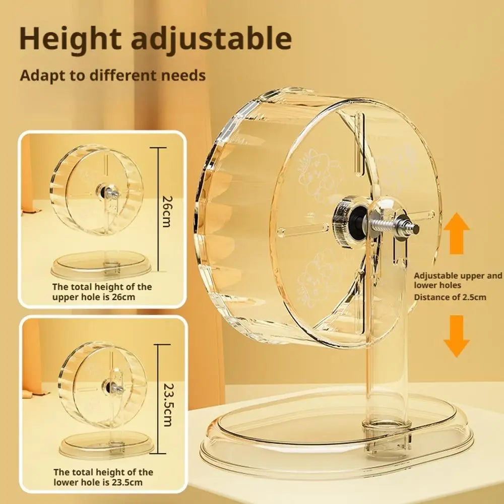 Hamster Running Wheel Transparent Silent