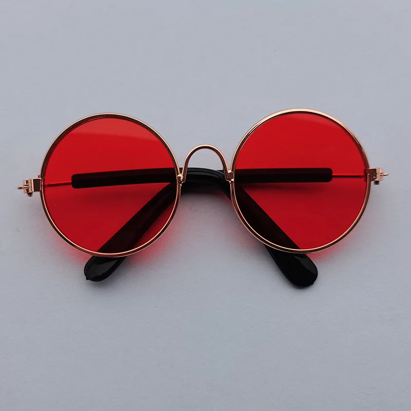 VZZ Vintage Round Cat Sunglasses for Small Pets