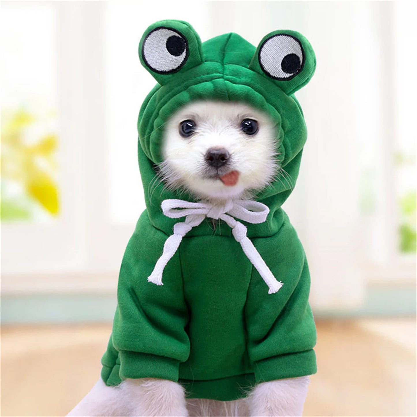 Dog Hoodie - Cute Carrot Frog Fleece Coat