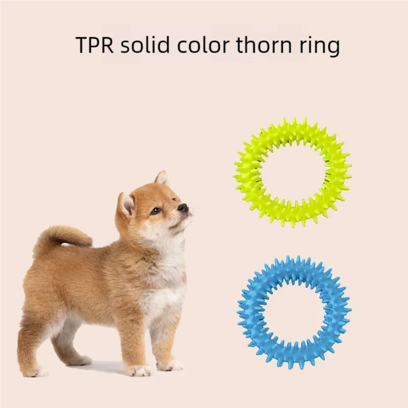 Pet Chew Toy - Soft Rubber Bone for Small Dogs