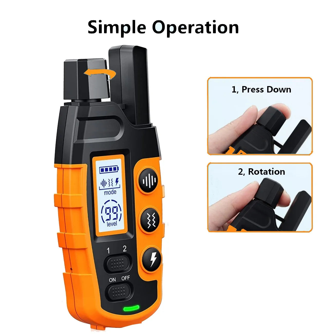 Petguider 3300Ft Dog Training Collar – Rechargeable Waterproof E-Collar
