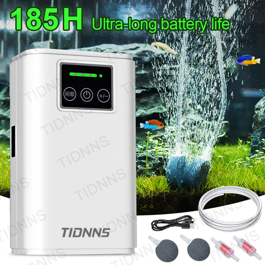6000mAh USB Rechargeable Aquarium Air Pump