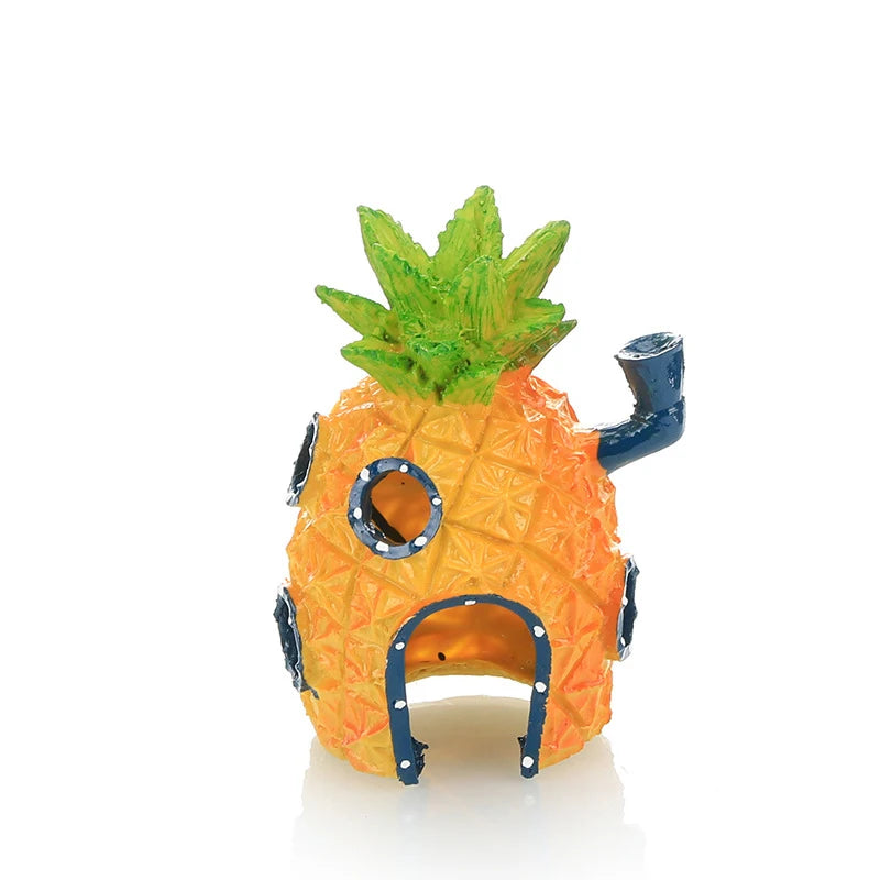 Resin Pineapple Fish Tank Decoration