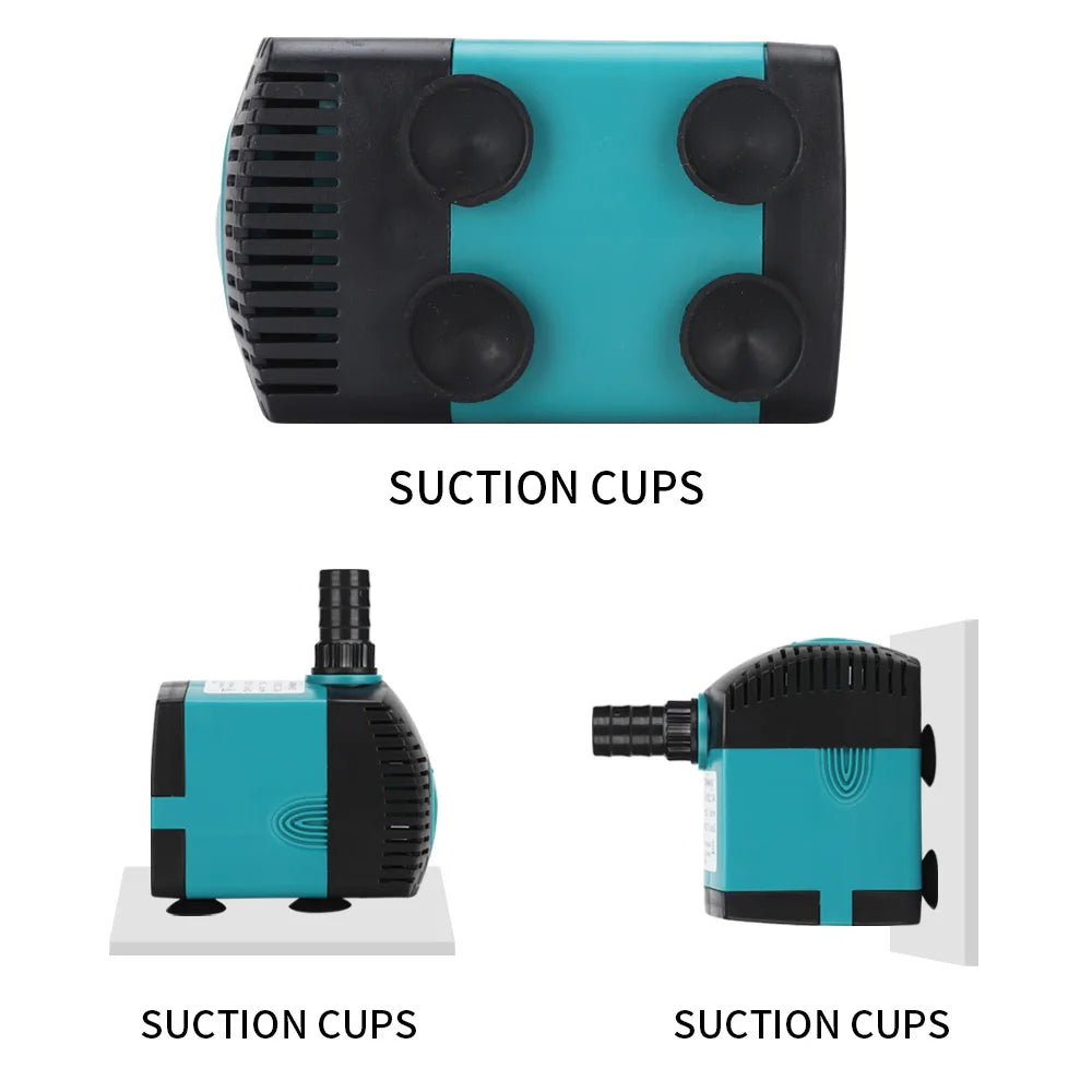Ultra-Quiet Submersible Water Pump 3-60W