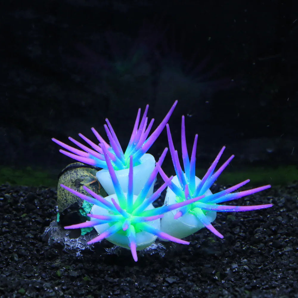 Glow Silicone Coral Aquarium Decor