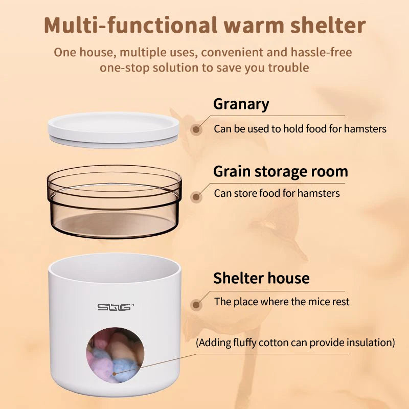 Hamster Hose Shelter - Winter & Summer