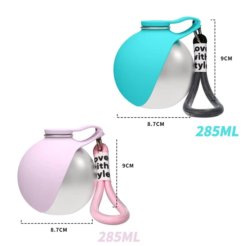 285ml Stainless Steel Dog Water Bottle
