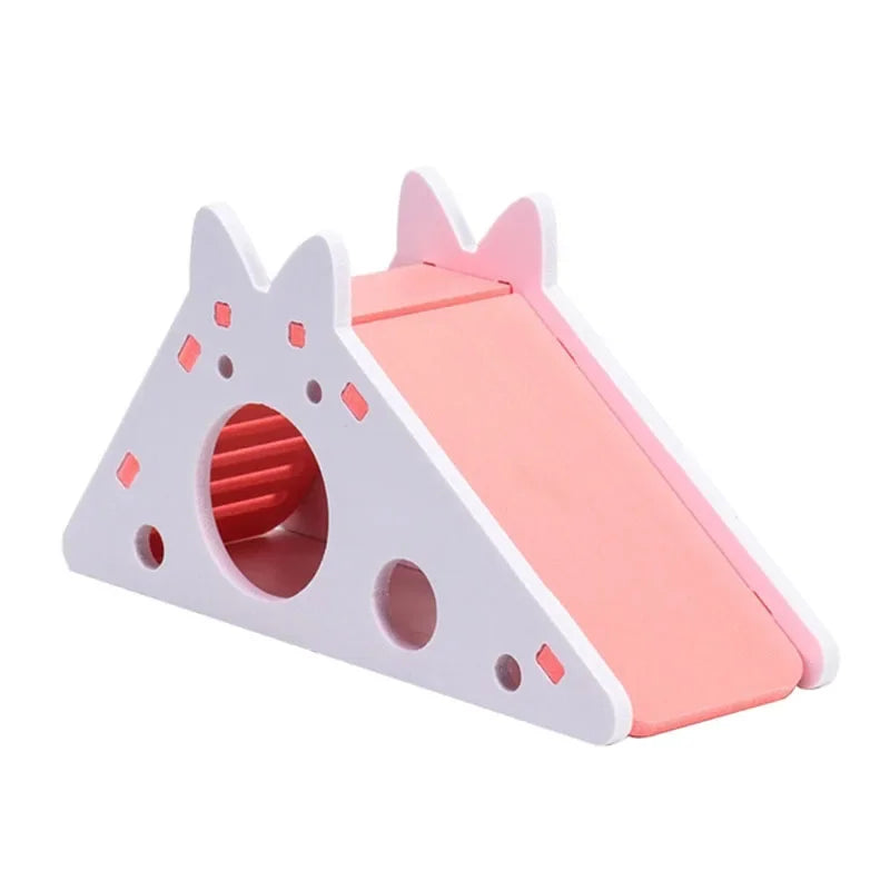 Wooden Hamster Slide Toy House