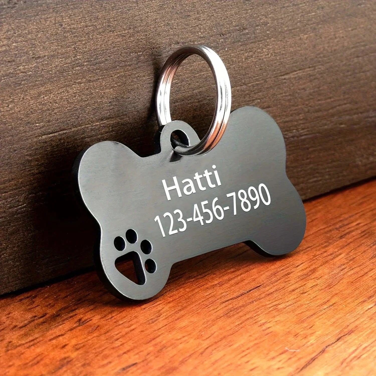 Personalized Engraved Bone Pet ID Tag