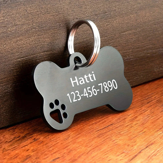 Personalized Engraved Bone Pet ID Tag