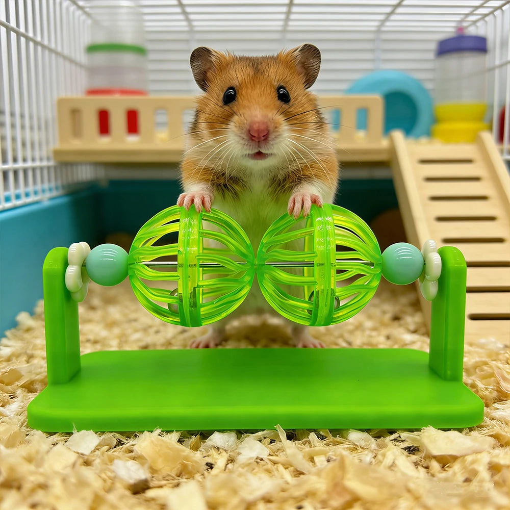 Hamster Rotating Bell Ball Toy