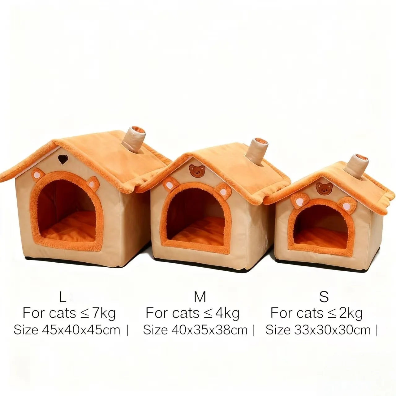 All Season Dog House Bed - Washable Pet Bed for Small Dogs