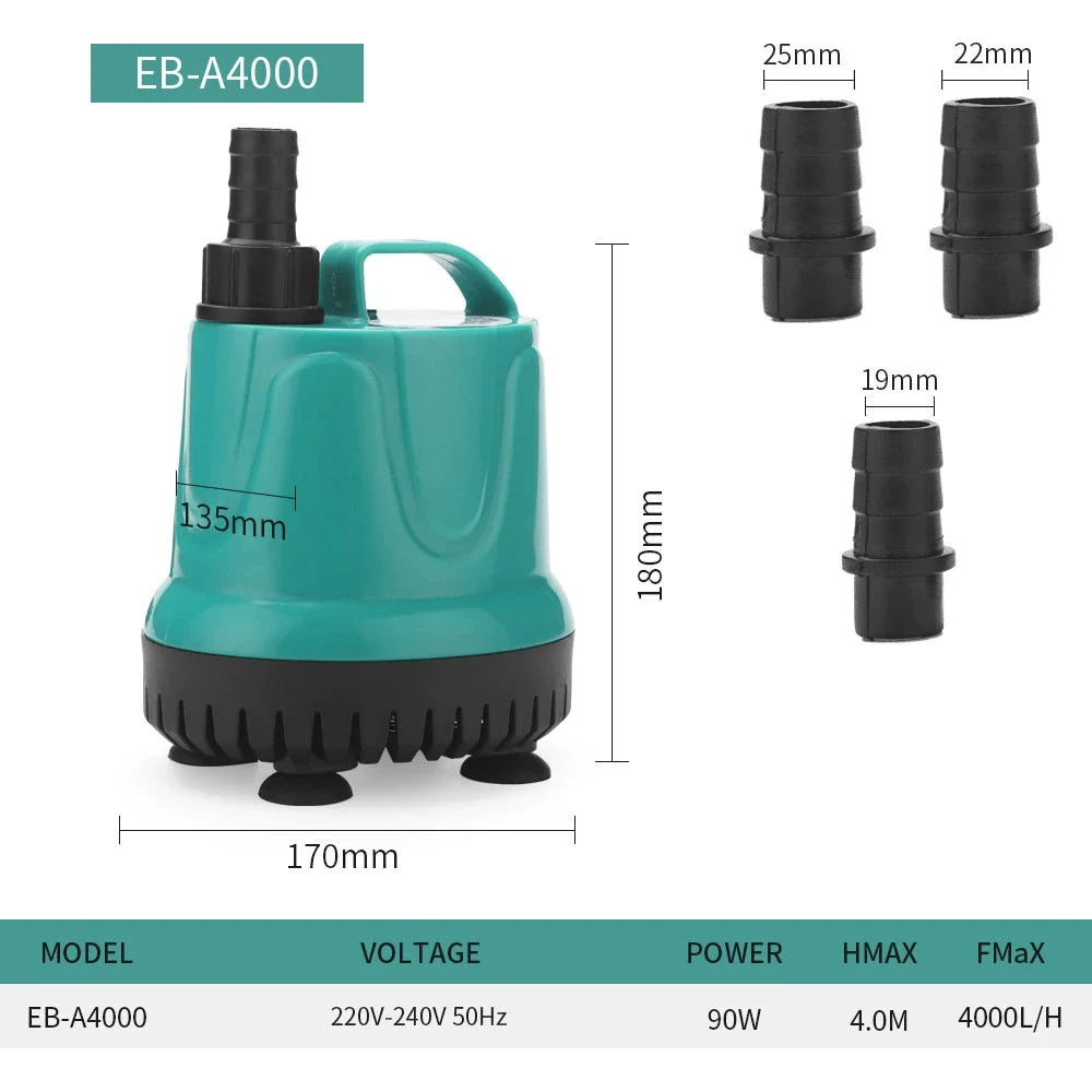 5-90W Submersible Aquarium Pump