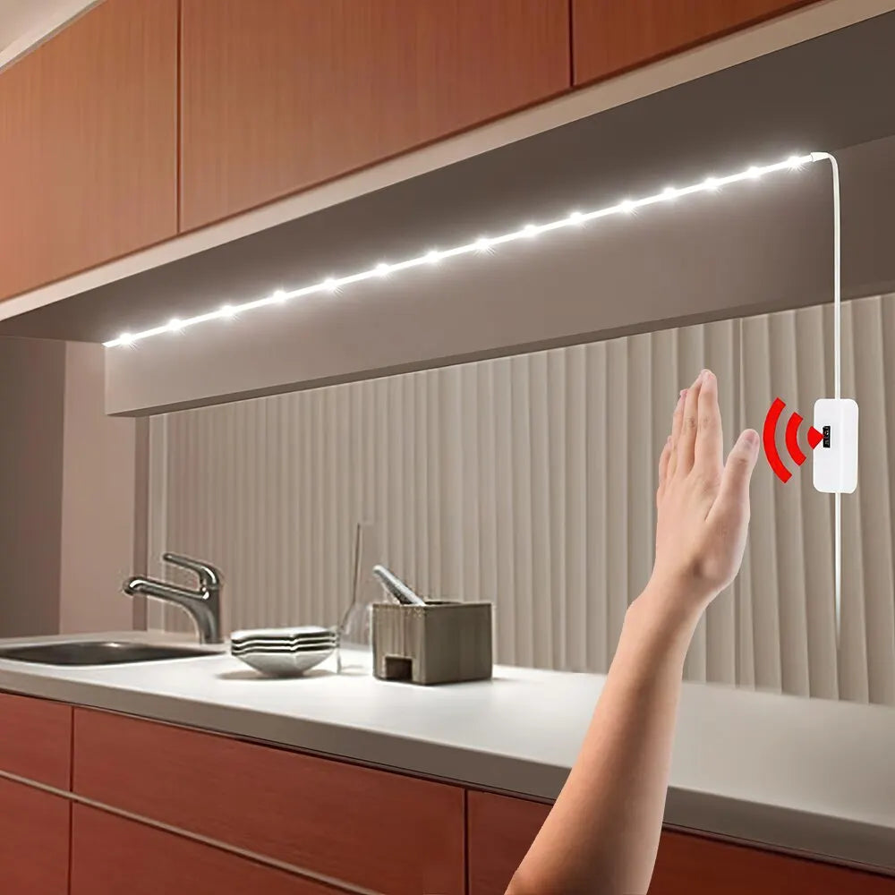 USB Motion Backlight LED Light Strip Hand Sweep Waving ON OFF Sensor
