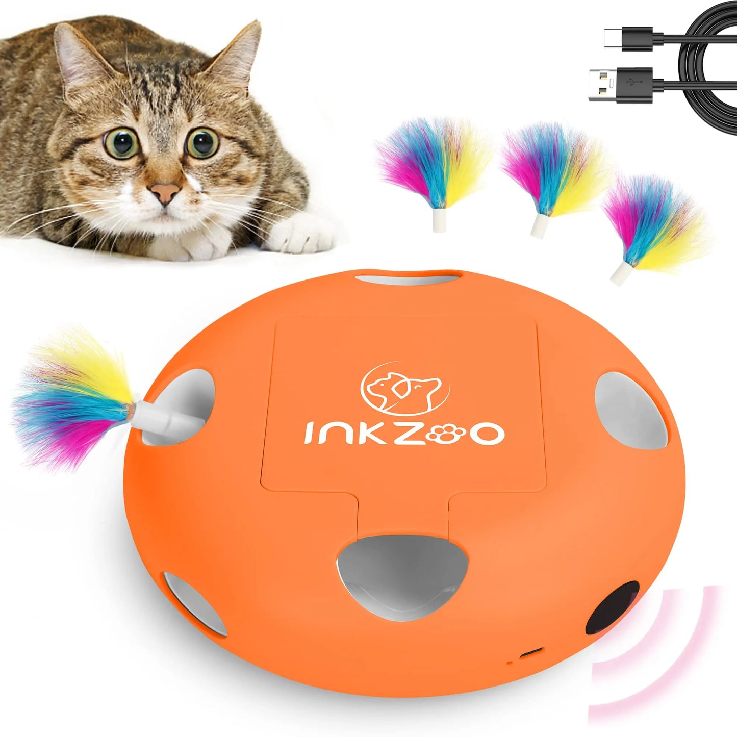 INKZOO Interactive Cat Toy - Whack-A-Mole