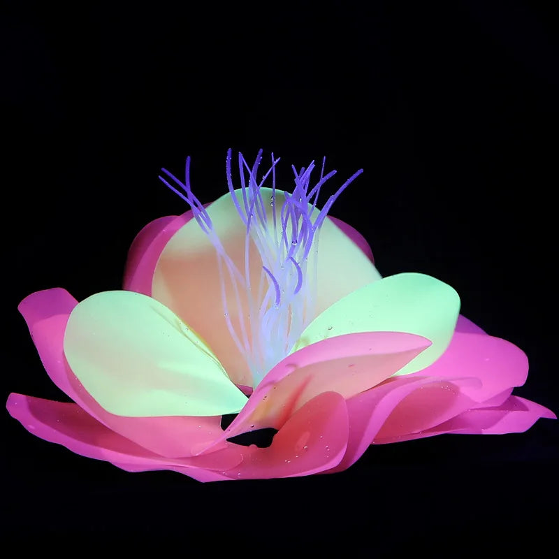 Glow Silicone Coral Aquarium Decor