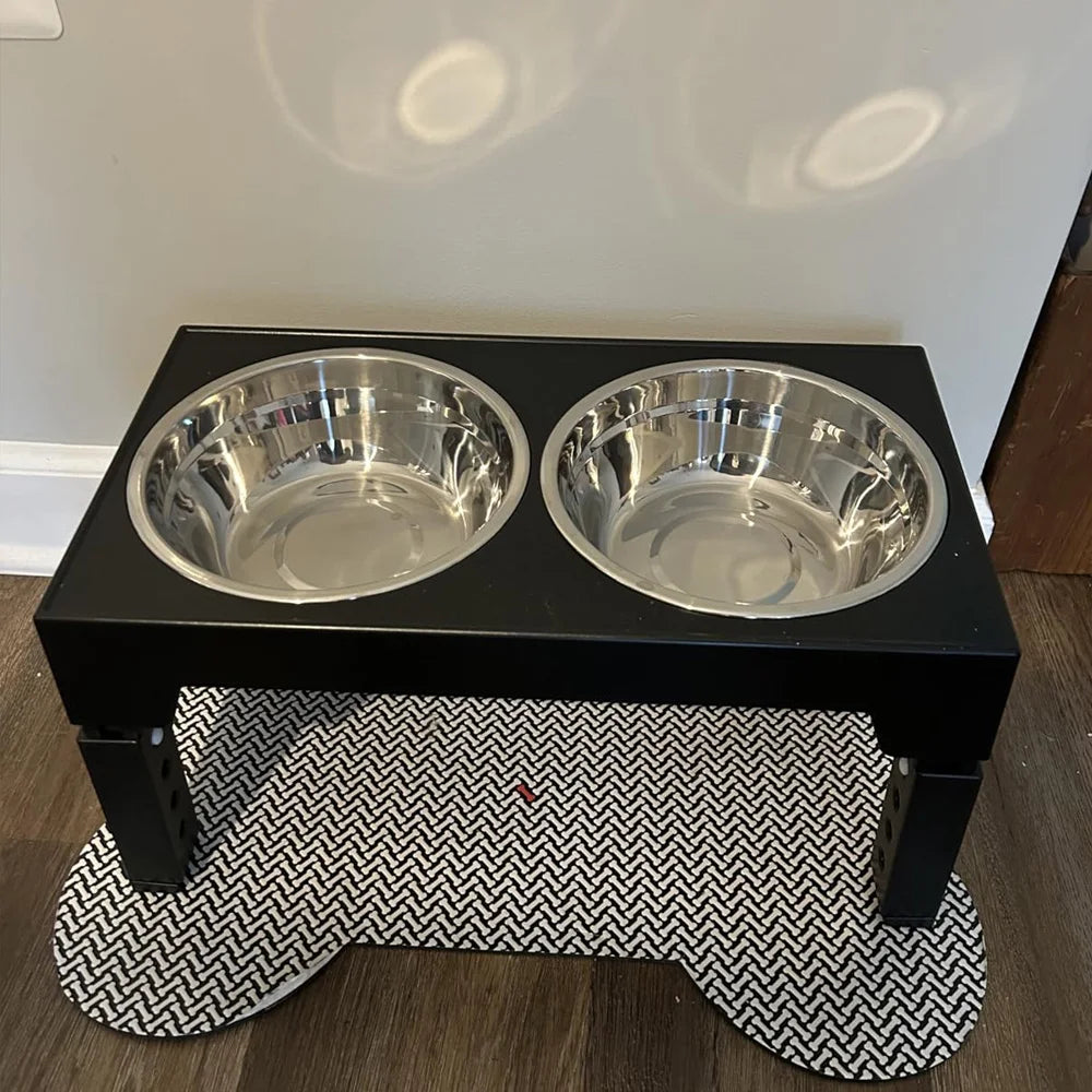 Elevated Dog Feeder with Adjustable Stand