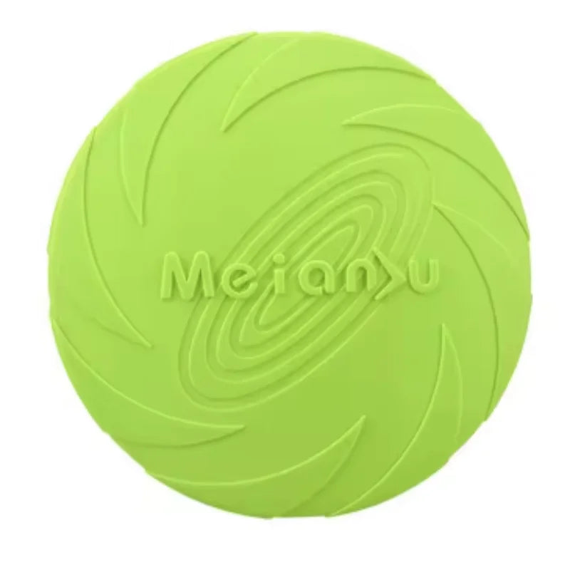 Silicone Dog Flying Disk Toy - Eco-Friendly Anti-Chew