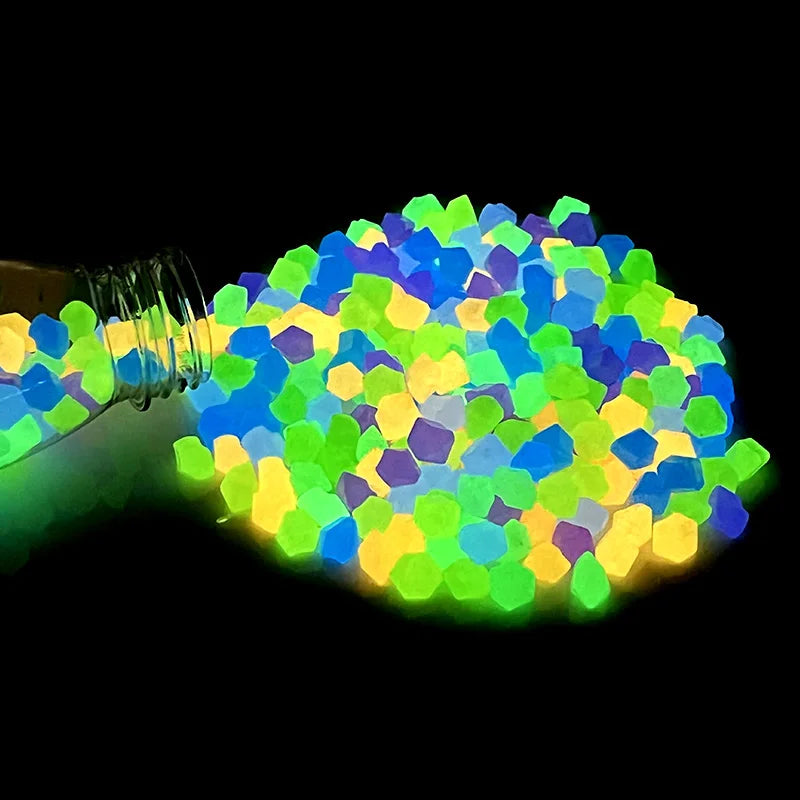 50/100/200Pcs Luminous Stones Glow in Dark Pebbles