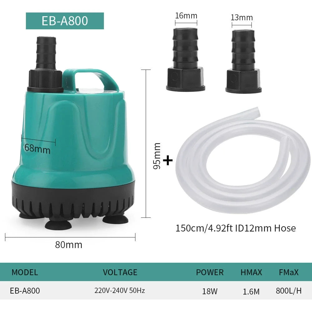 5-90W Submersible Aquarium Pump
