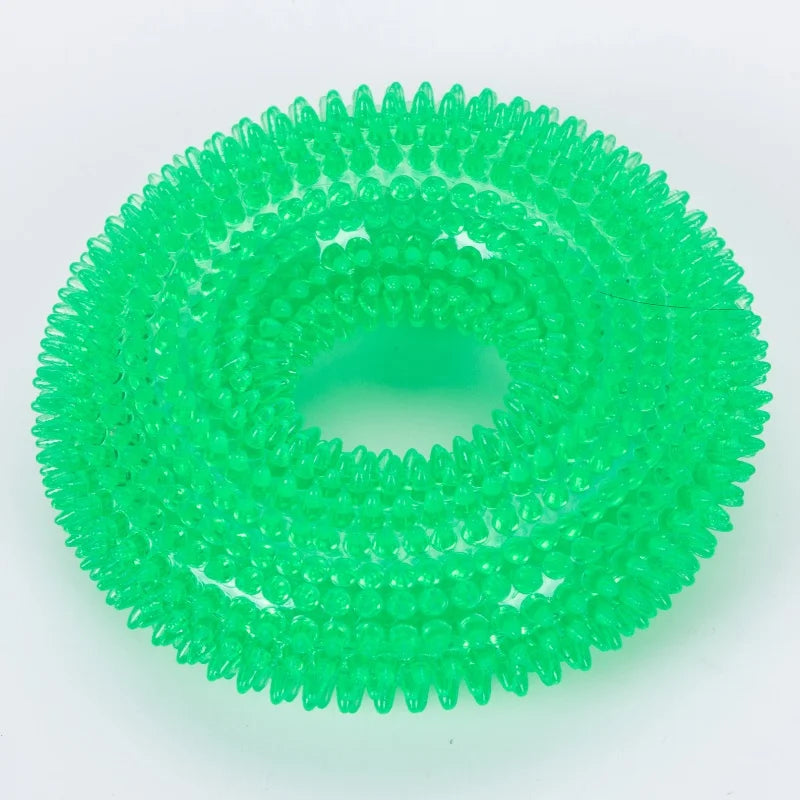 Pet Chew Toy - Soft Rubber Bone for Small Dogs