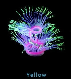 Glow Silicone Coral Aquarium Decor