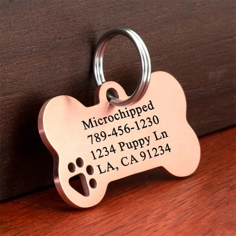Stainless Steel Personalized Dog ID Tag