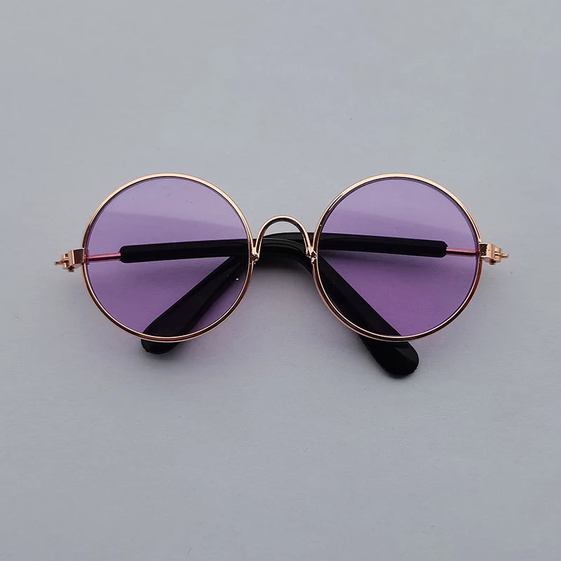 VZZ Vintage Round Cat Sunglasses for Small Pets