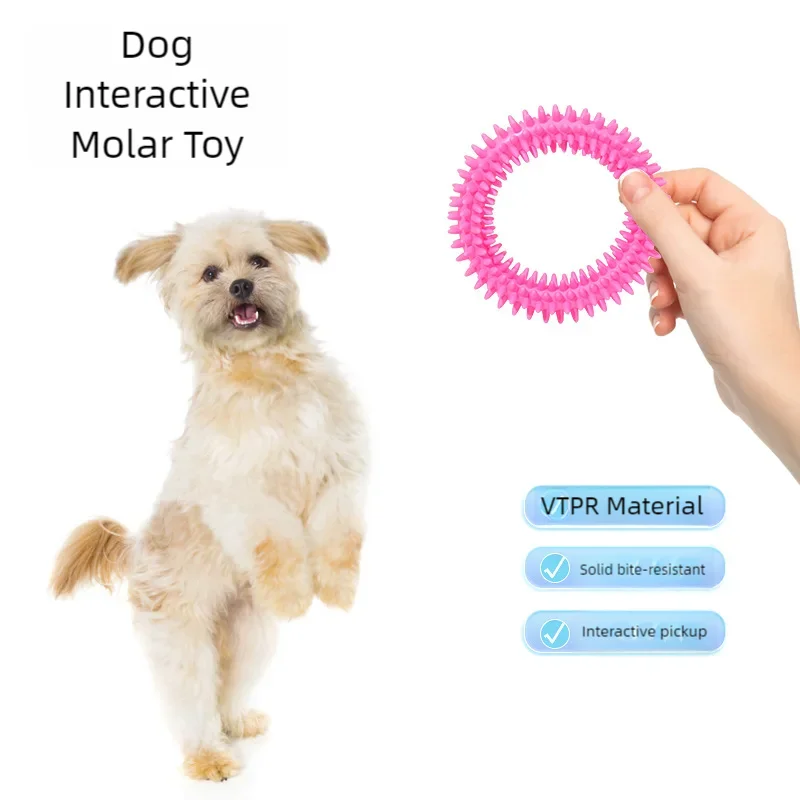 Pet Chew Toy - Soft Rubber Bone for Small Dogs