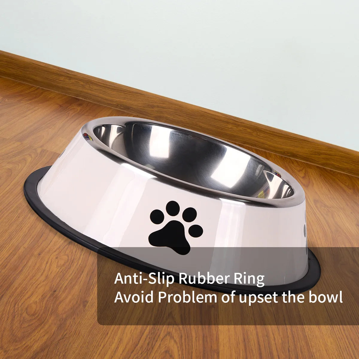 Stainless Steel Pet Bowl - Large Capacity