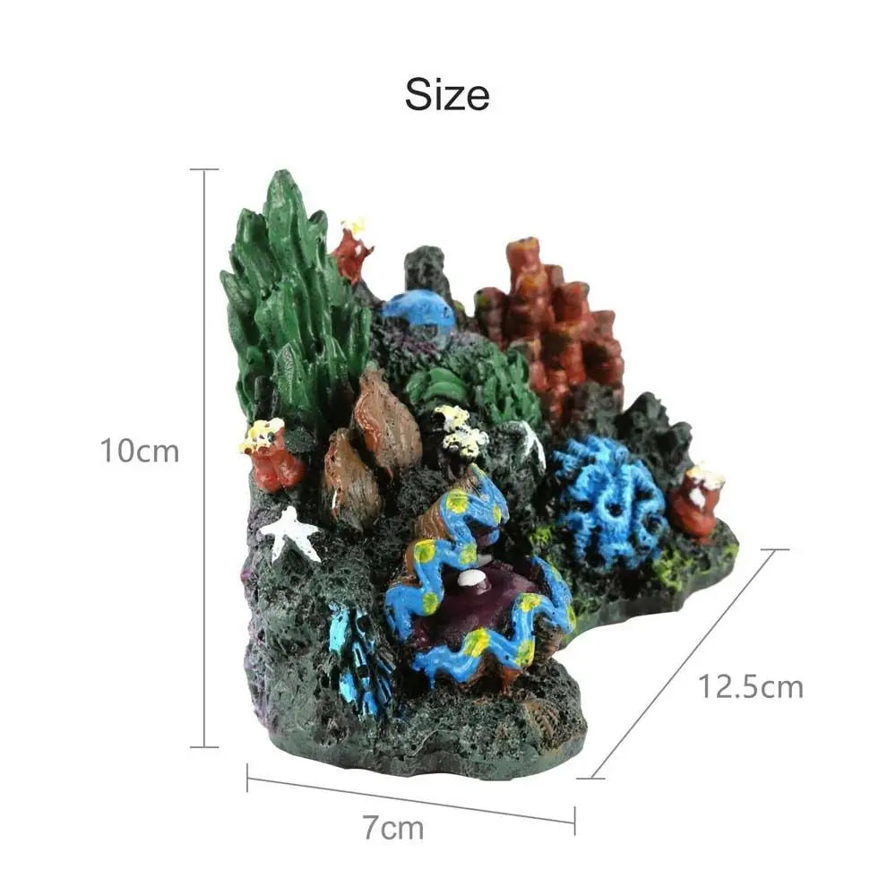 Simulated Coral Reef Fish Tank Ornament
