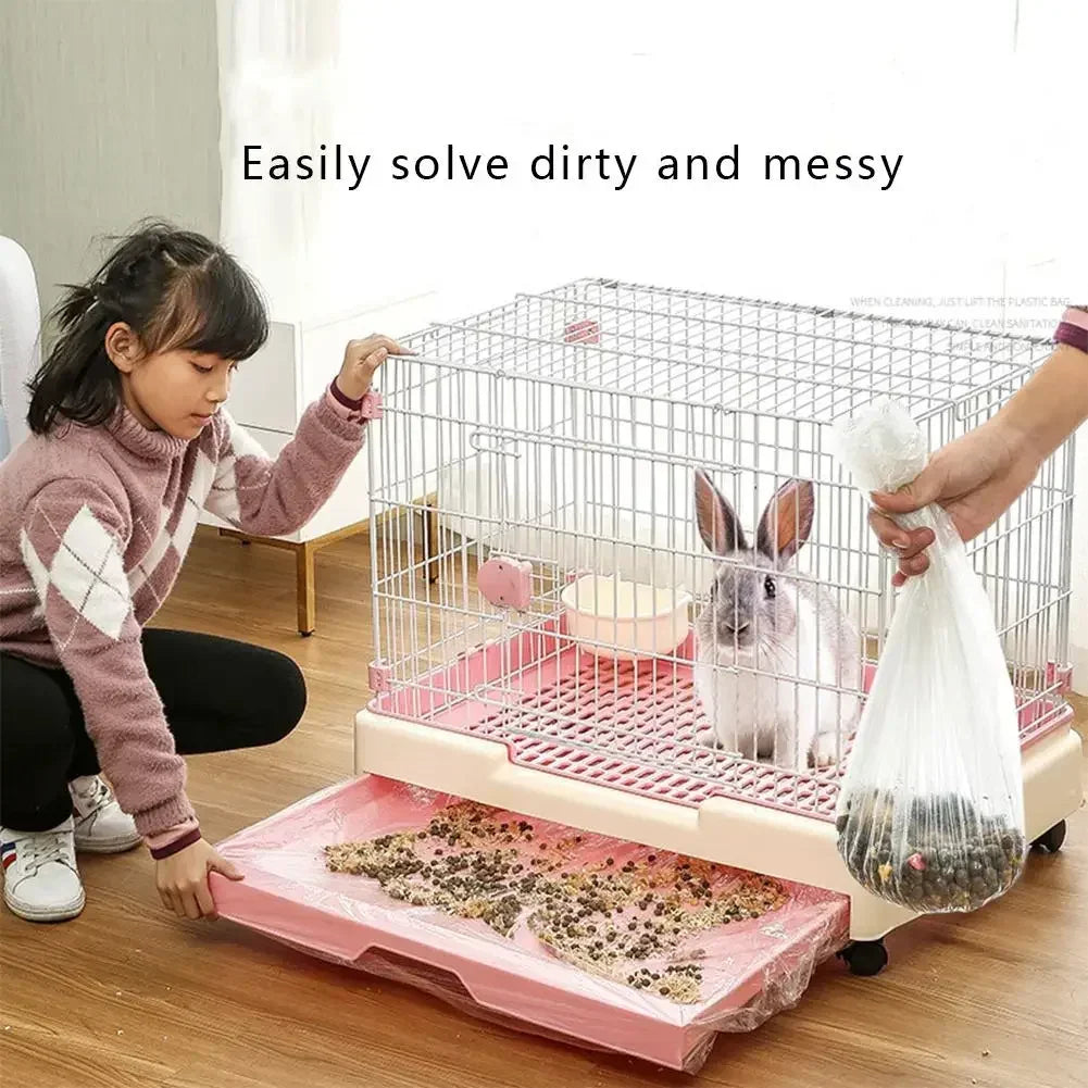 10pcs Pet Tray Disposable PE Films