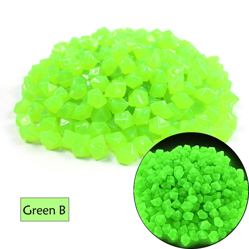 50/100/200Pcs Luminous Stones Glow in Dark Pebbles